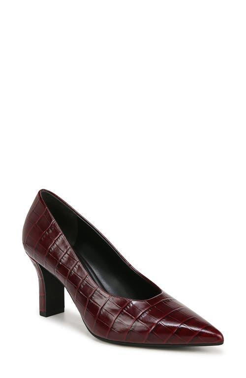 Diane Croco-embossed Pumps In Cherry Croco Print Leather Product Image