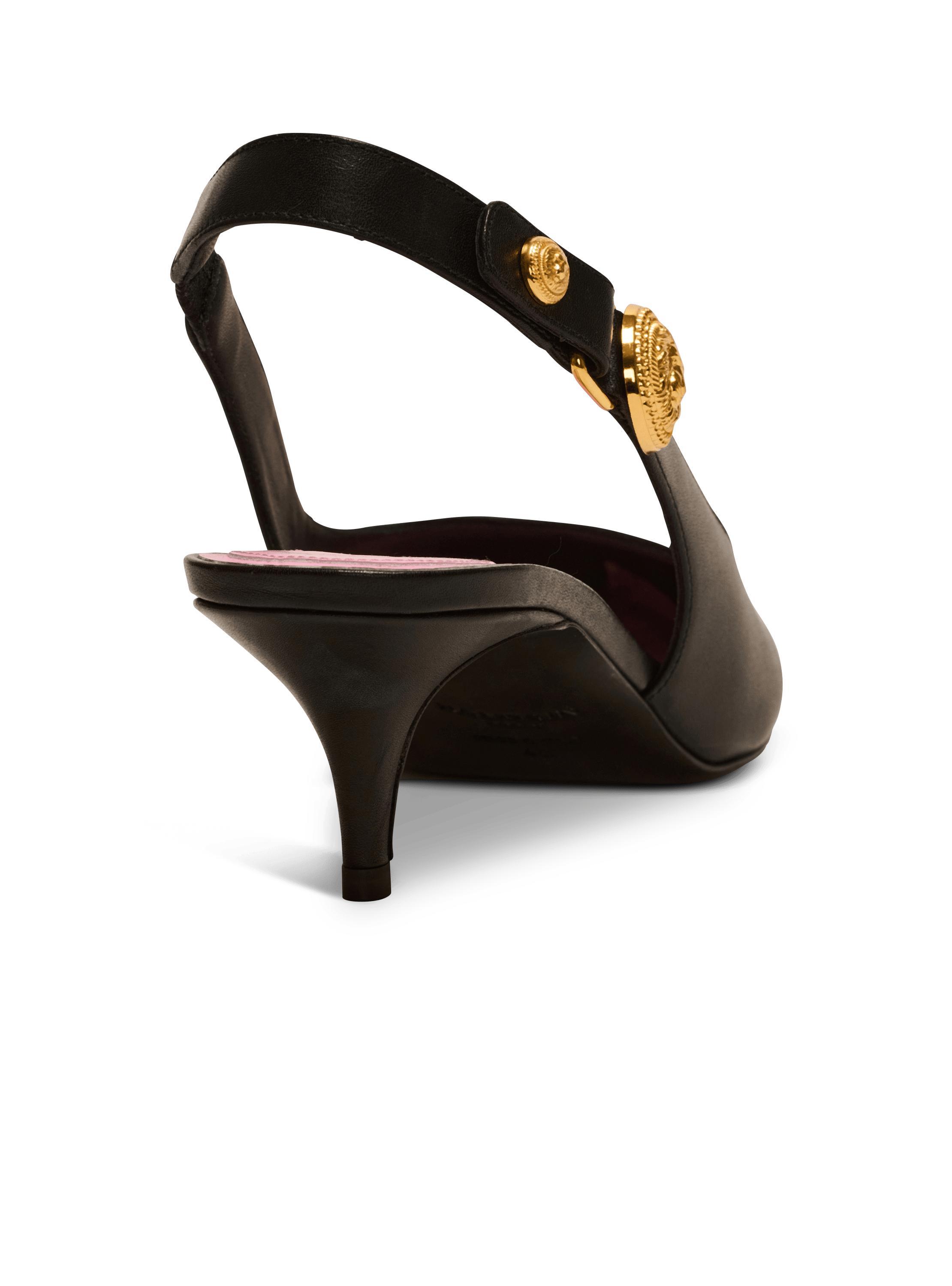 Eva kitten slingbacks in calfskin Product Image