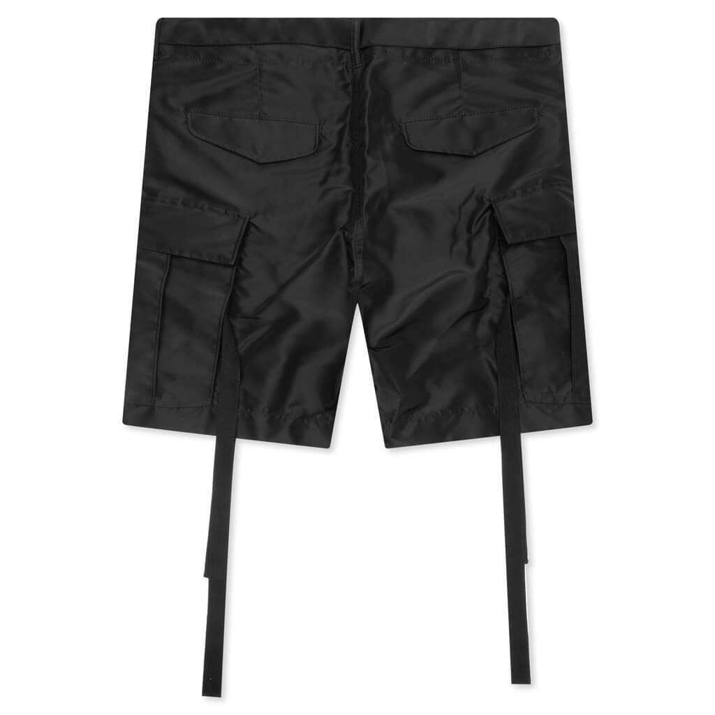 Nylon Twill Shorts - Black Male Product Image