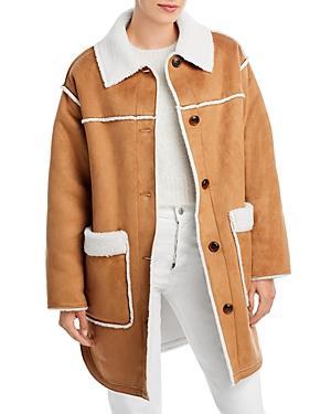 UGG Takara Luxefluff Mid Jacket (Chestnut) Women's Jacket Product Image