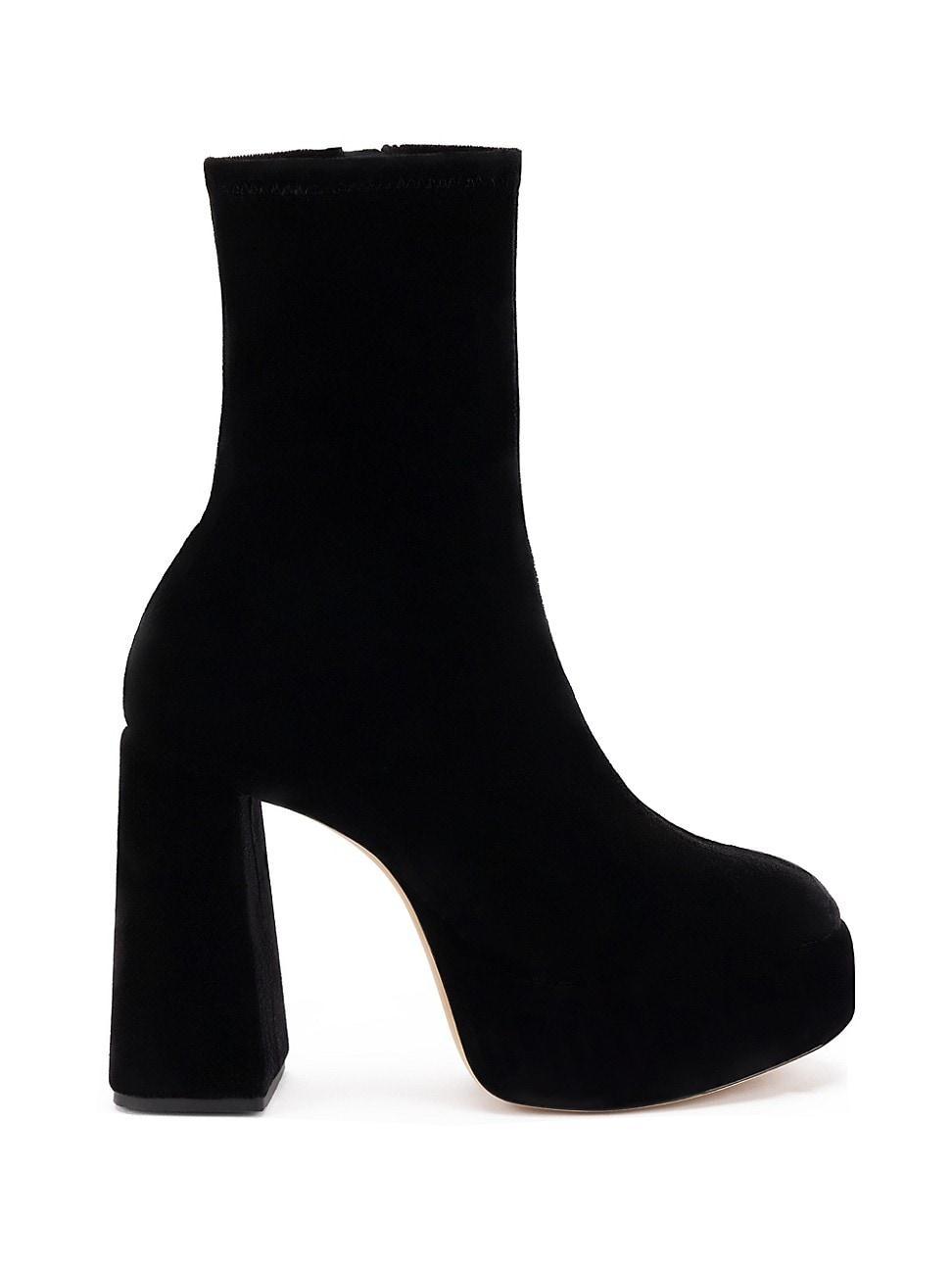 Larroud Dolly Stretch Velvet Platform Bootie Product Image