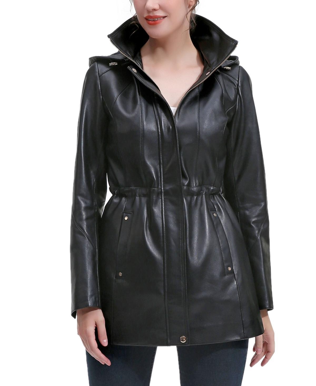 Bgsd Womens Elena Leather Parka Coat Product Image