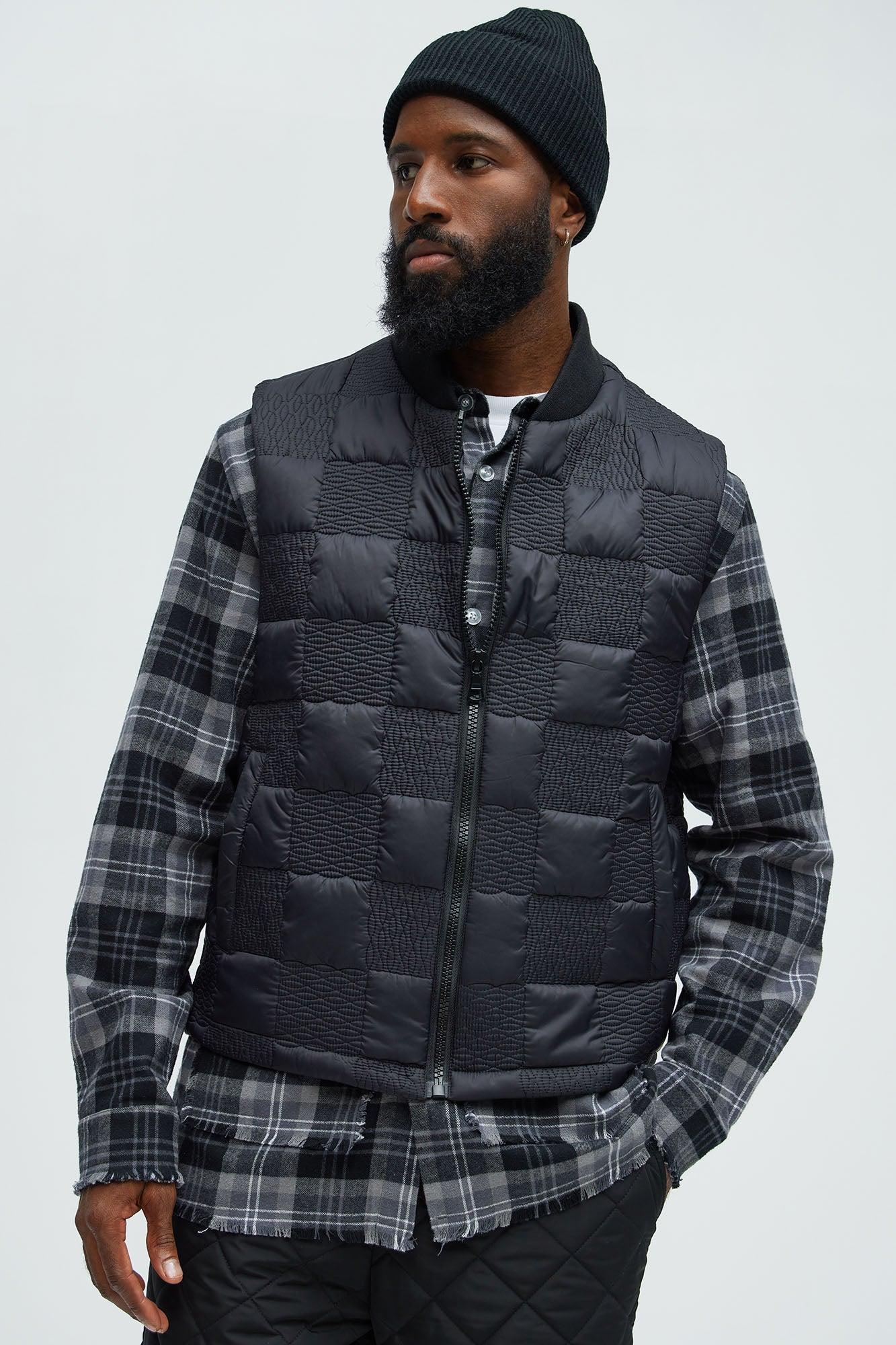 Easton Quilted Vest - Black Product Image