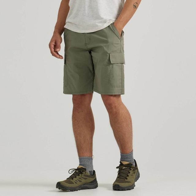 Wrangler Mens Big & Tall ATG Flex 10 Cargo Shorts - Olive 44 Product Image