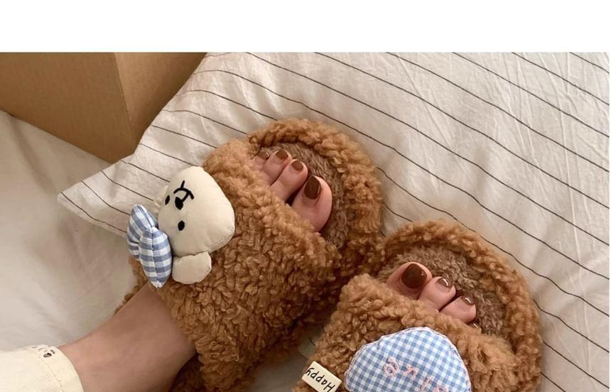 Bear Fluffy Slippers Product Image