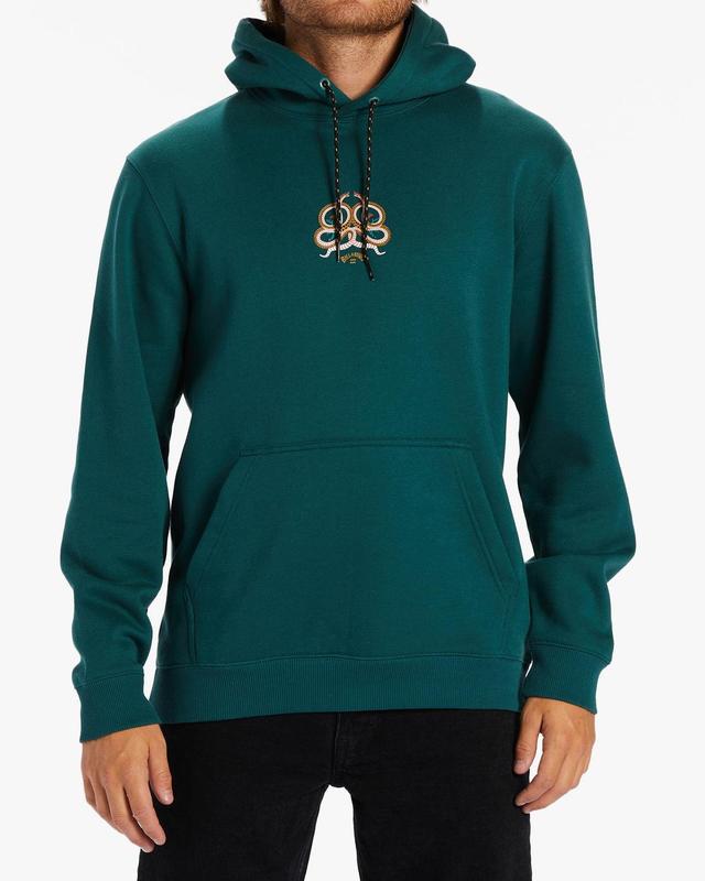 Serpientes Hoodie - Deep Teal Male Product Image