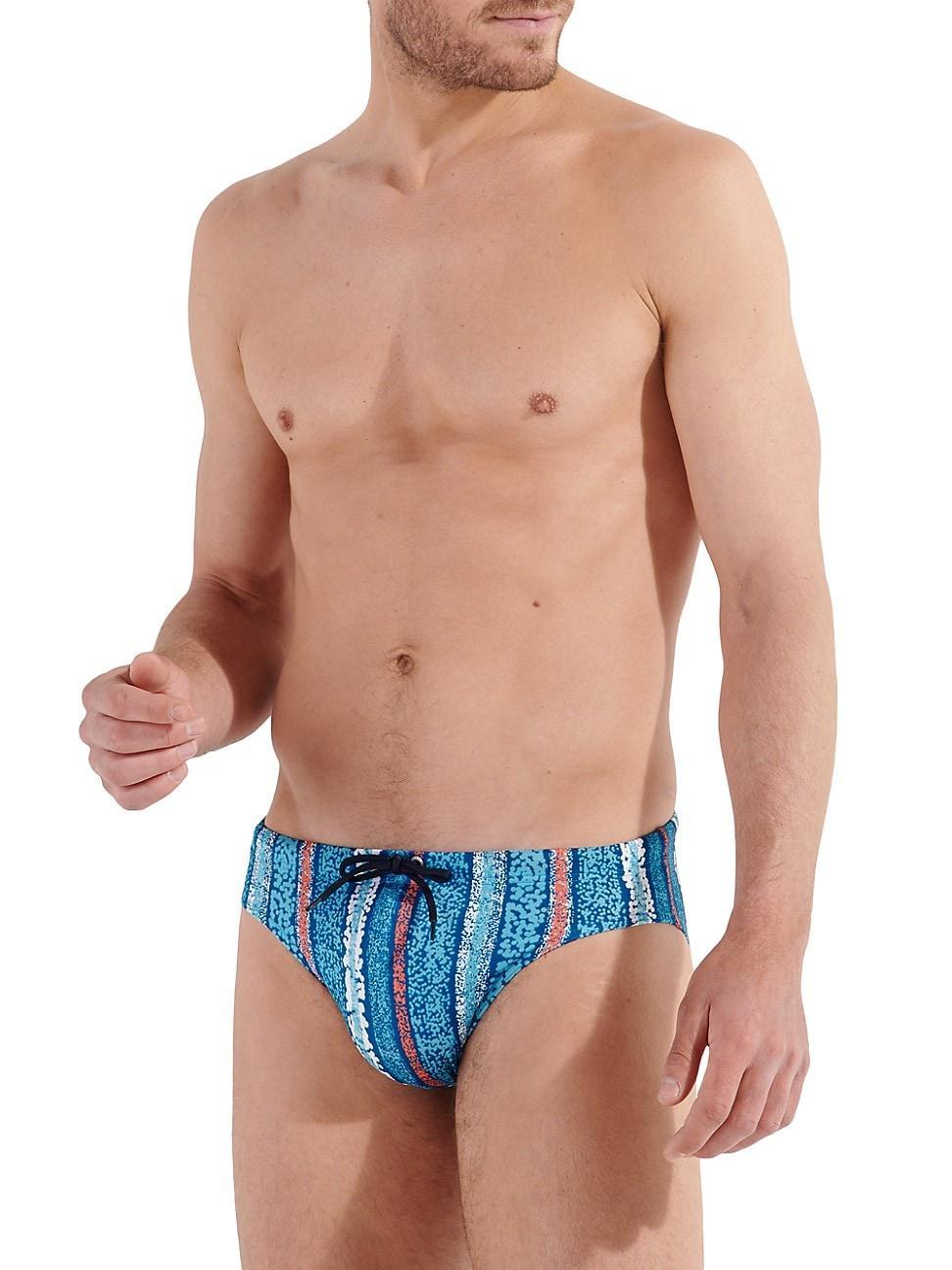 Mens Harrisson Abstract Swim Briefs Product Image