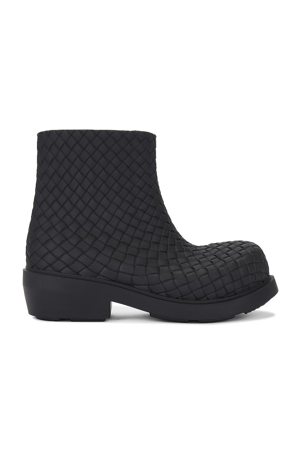 Bottega Veneta Fireman Ankle Boot in Black - Black. Size 37 (also in 38, 39, 40, 41). Product Image