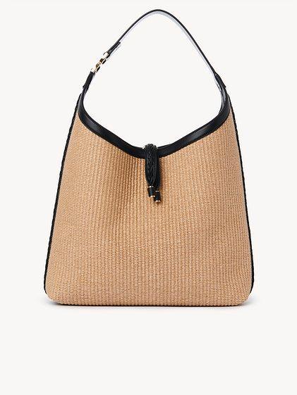 Marcie hobo bag in grained leather Product Image