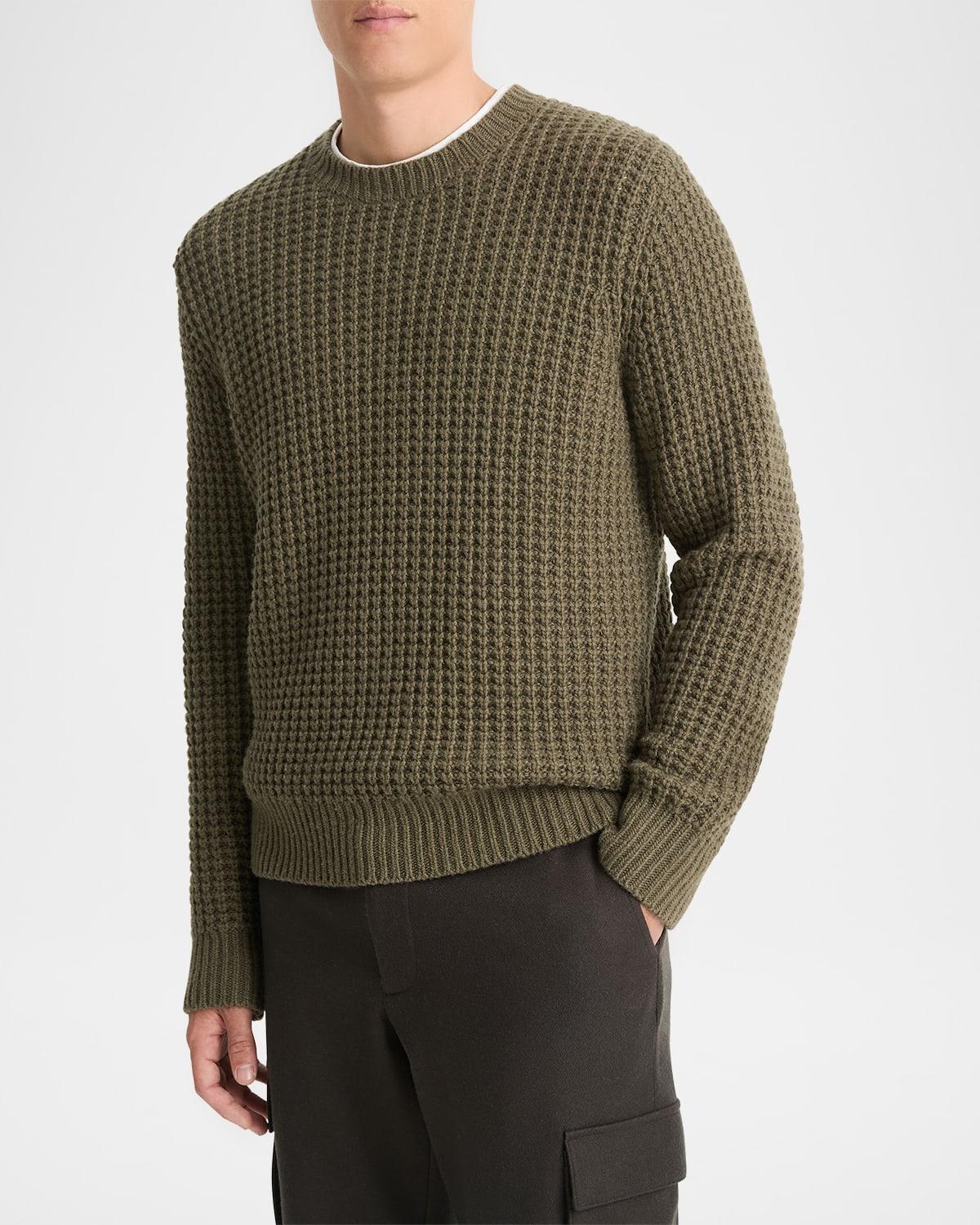 Men's Macro Waffle Cashmere Sweater Product Image