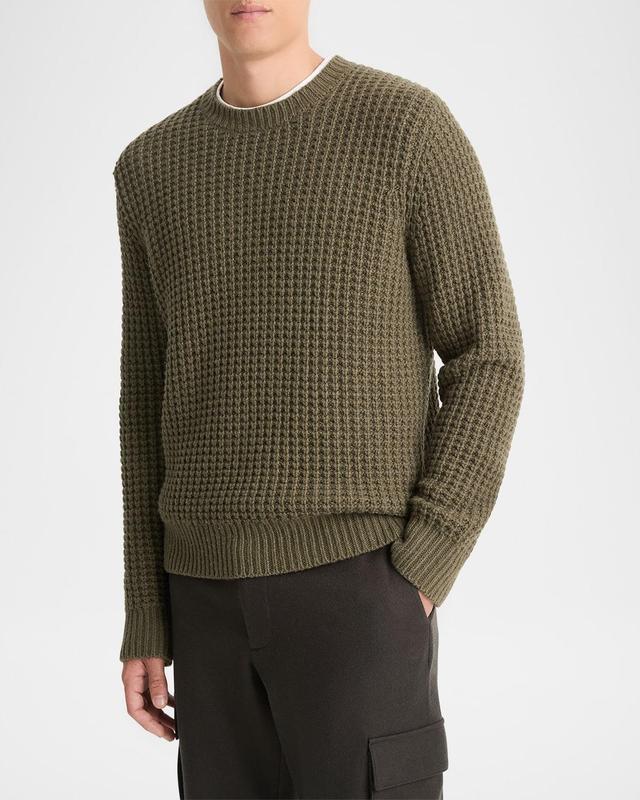 Mens Macro Waffle Cashmere Sweater Product Image