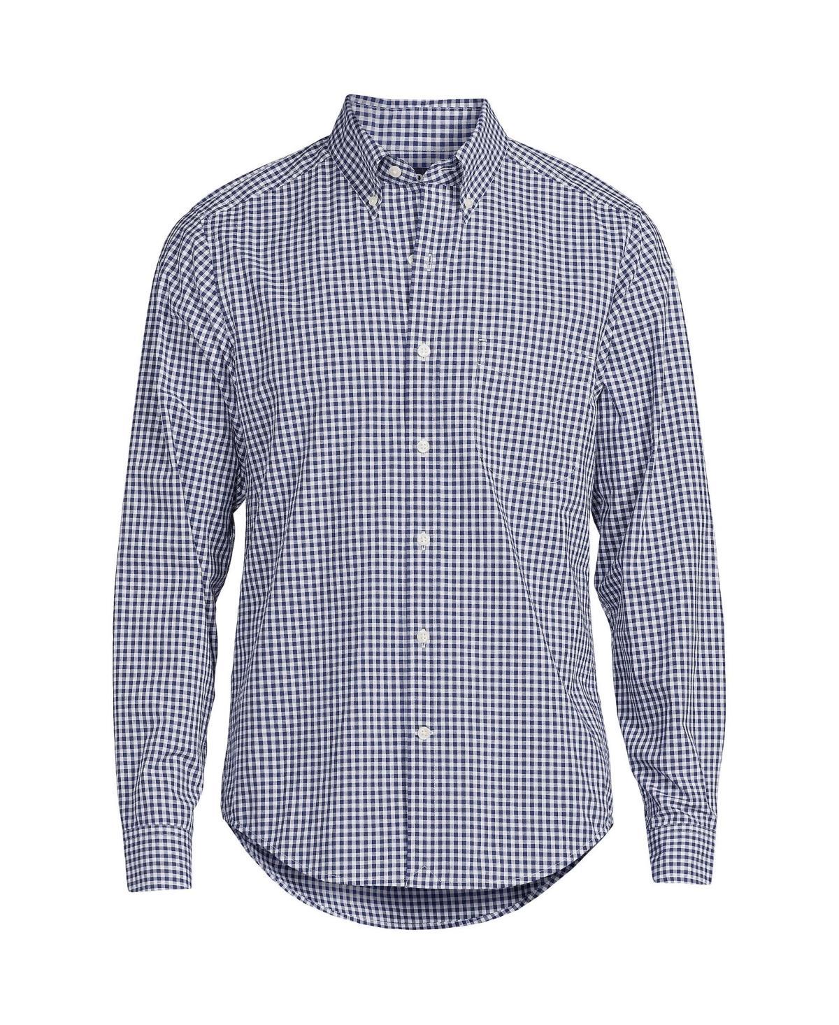 Lands End Mens Traditional Fit Essential Lightweight Poplin Shirt Product Image