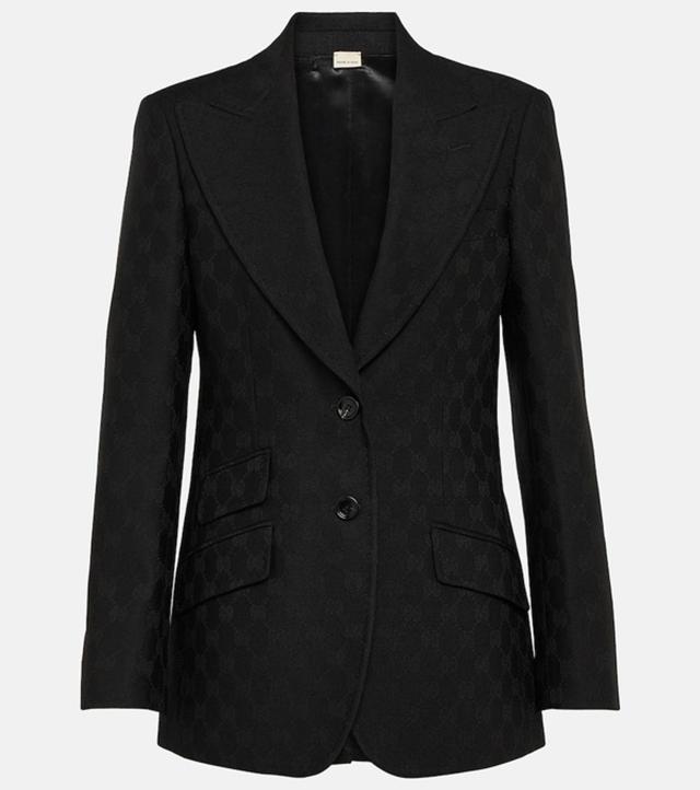 Women Single-breasted Blazer In Black Product Image