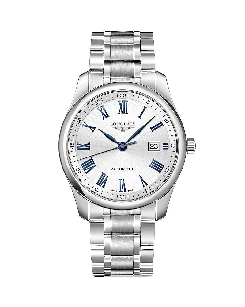 Longines Mens Master Collection Automatic Silver Dial Stainless Steel Bracelet Watch Product Image