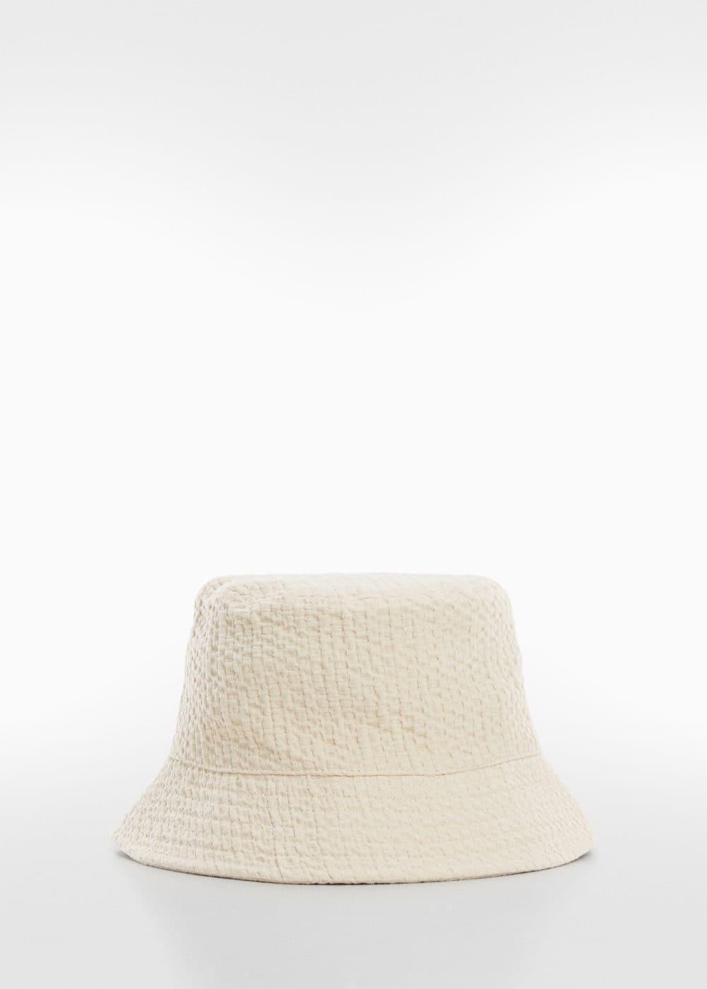 MANGO - Texture bucket hat - One size - Women Product Image