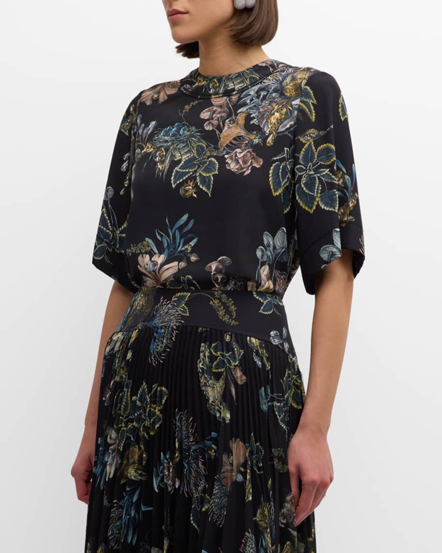 Forest Floral Short-Sleeve Top Product Image