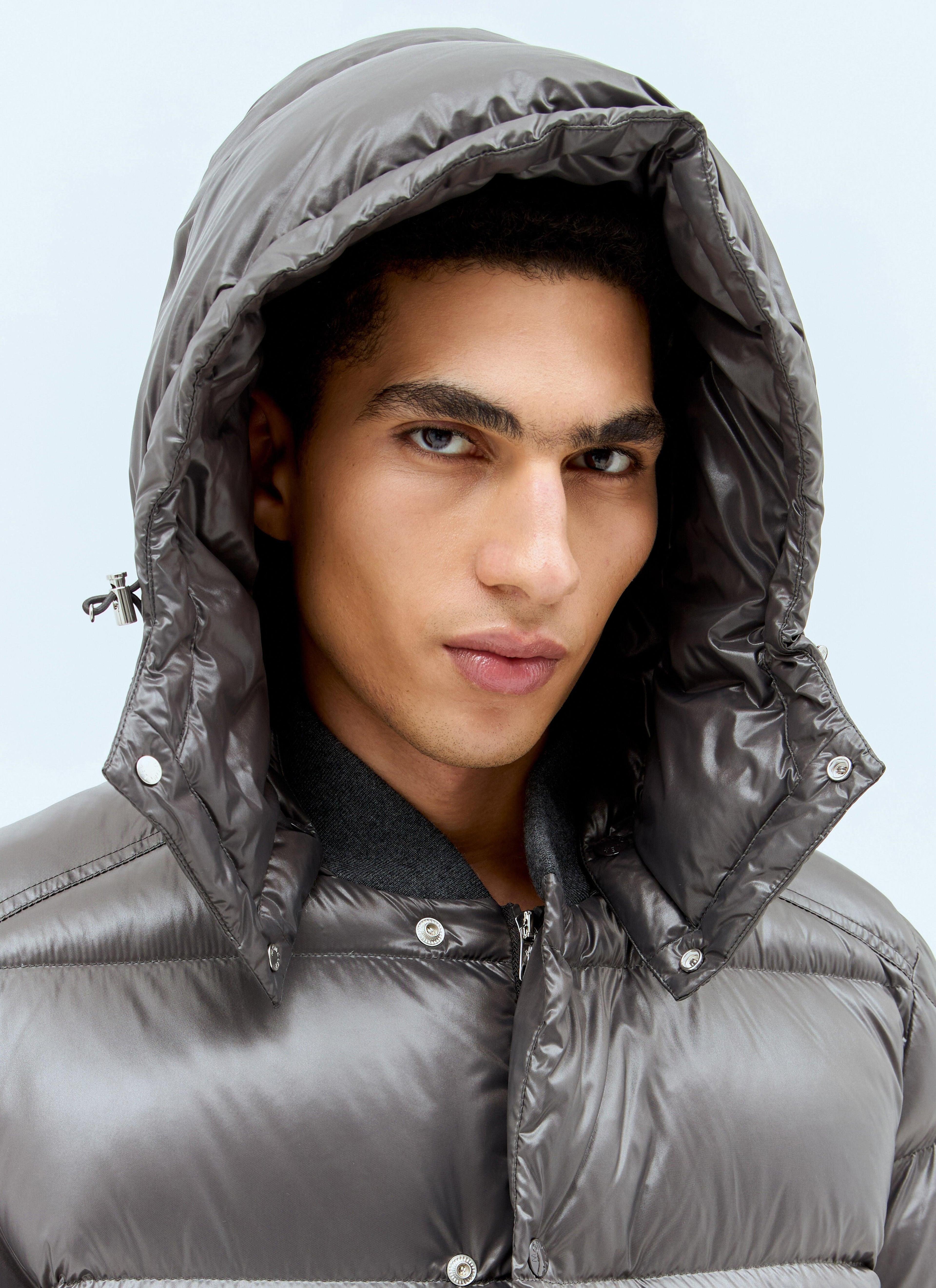 MONCLER Maljasset Short Down Jacket In Gray Product Image