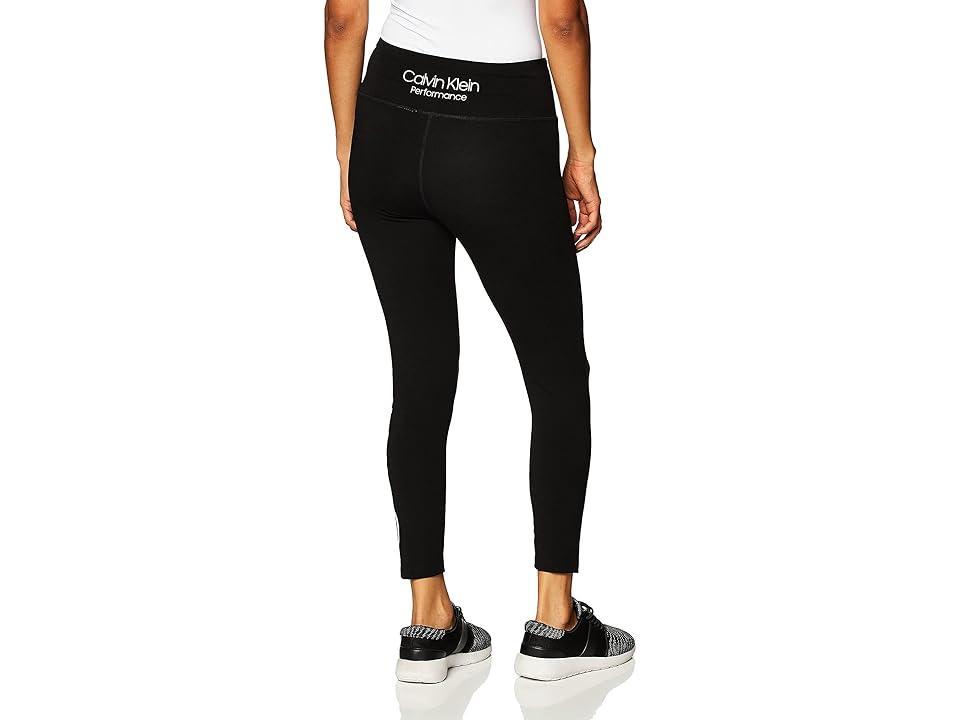 Calvin Klein Women's Premium Performance Double Waistband Moisture Wicking Legging (Standard and Plus) Combo) Women's Clothing Product Image