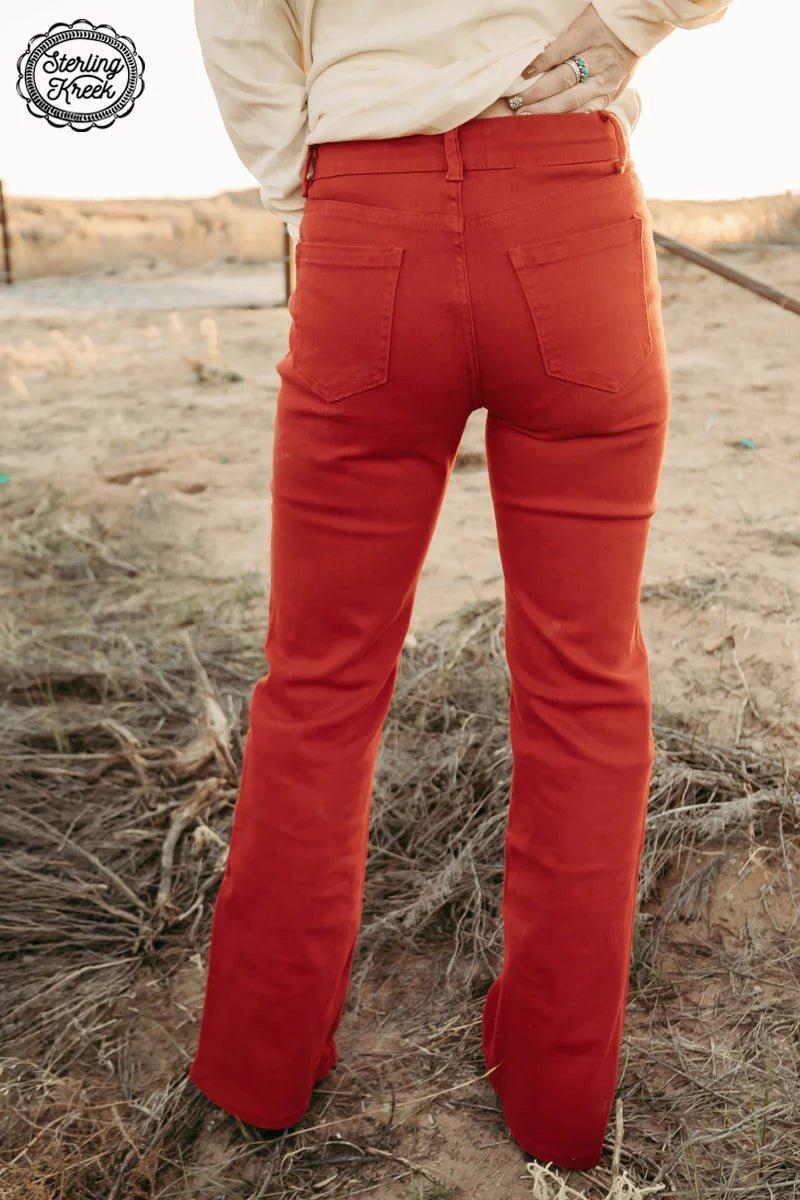 Walking West Denim Red Product Image