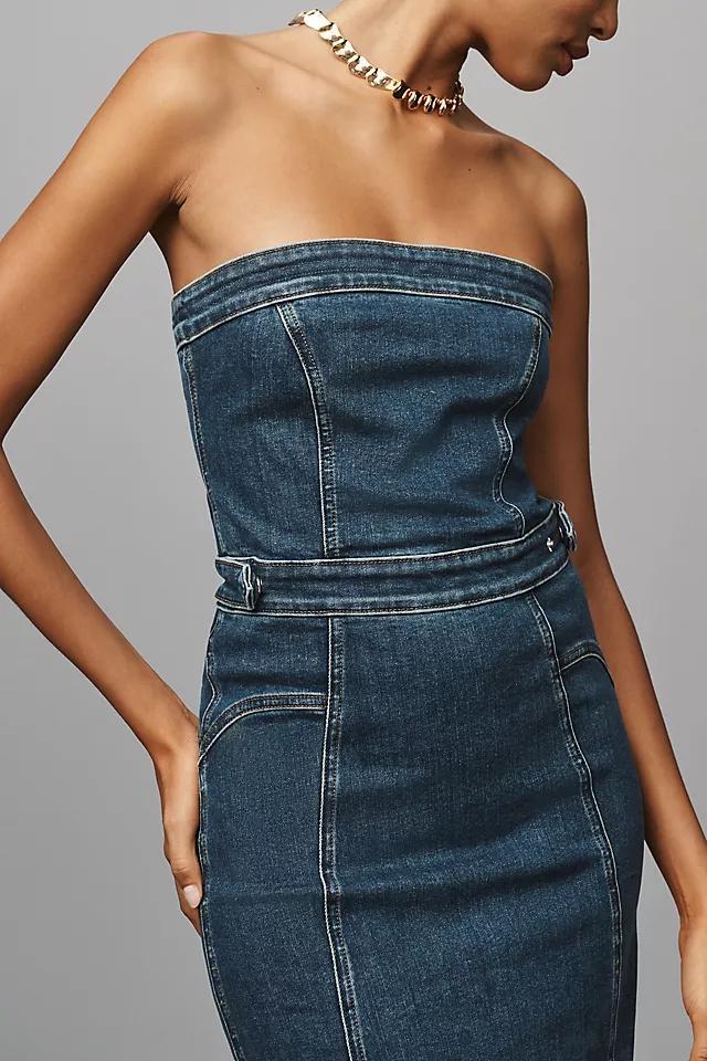 Good American Denim Tube Midi Dress Product Image