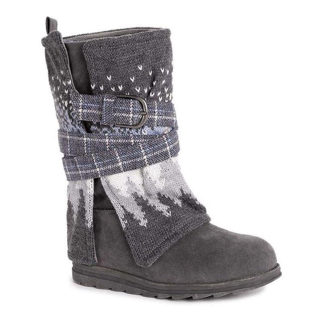 LUKEES by MUK LUKS Sigrid Nikki Too Womens Winter Boots Dark Grey Product Image