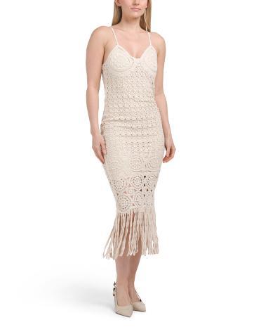 Toby Crochet Dress for Women | Polyester/Cotton Product Image