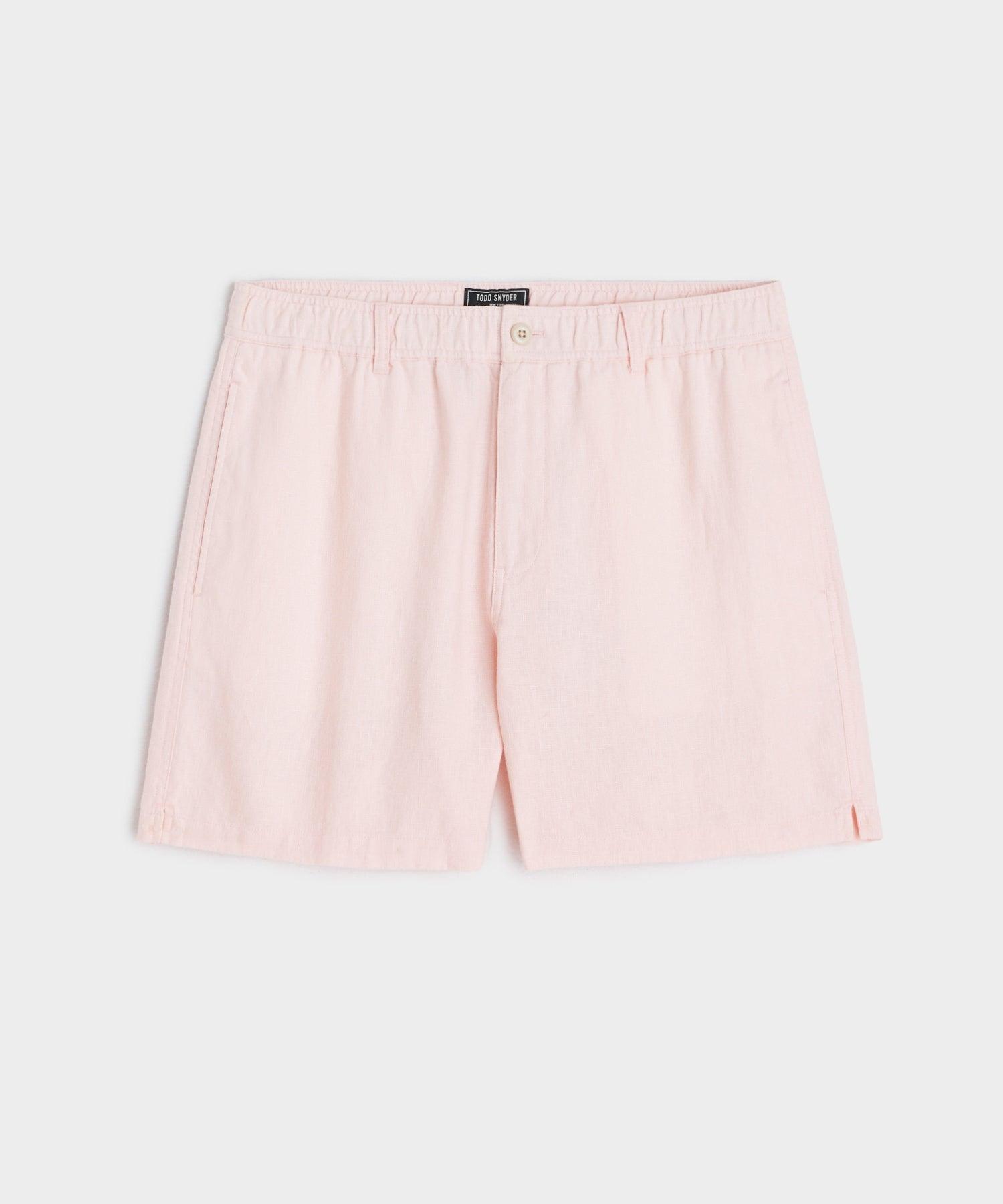 5" Linen Beachcomber Short in Shell Pink Product Image