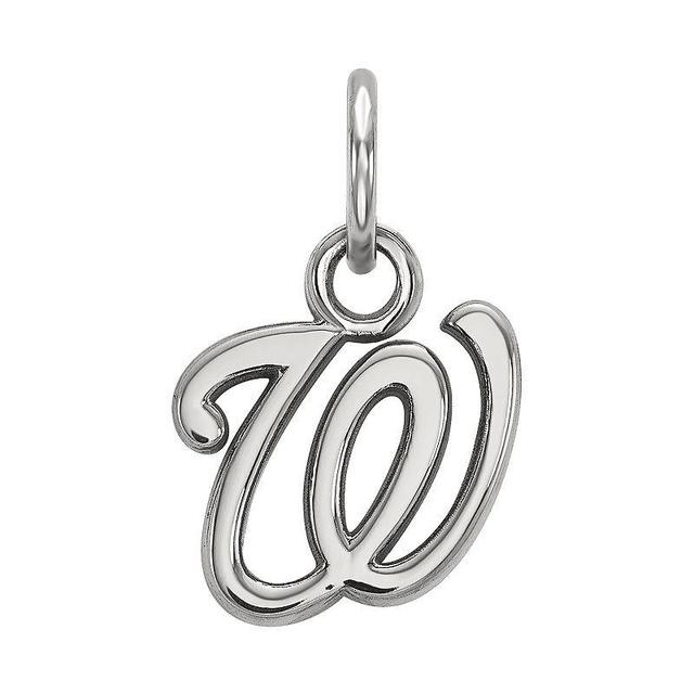 LogoArt Sterling Silver Washington Nationals Pendant, Womens Product Image