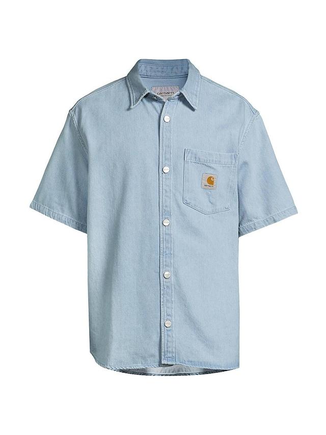 Mens Ody Denim Button-Front Shirt Product Image