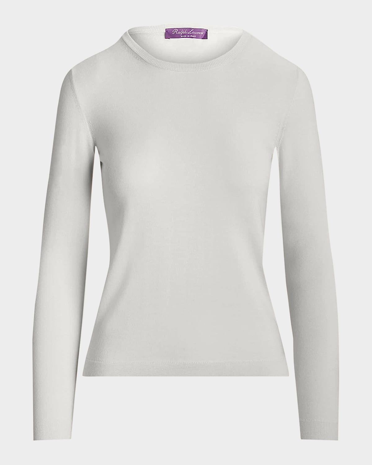 Womens Cashmere Crewneck Sweater Product Image