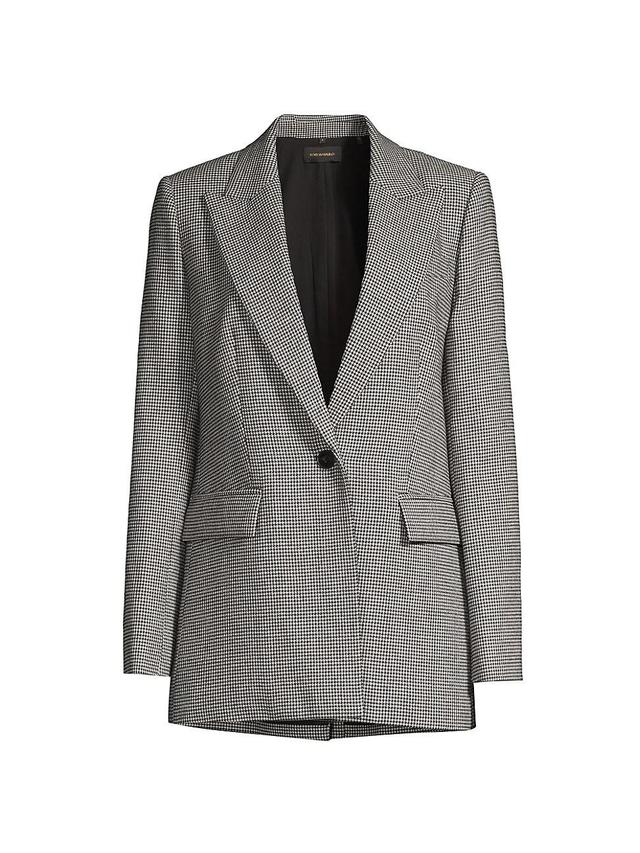 Womens Hannah Houndstooth Wool-Blend Jacket Product Image