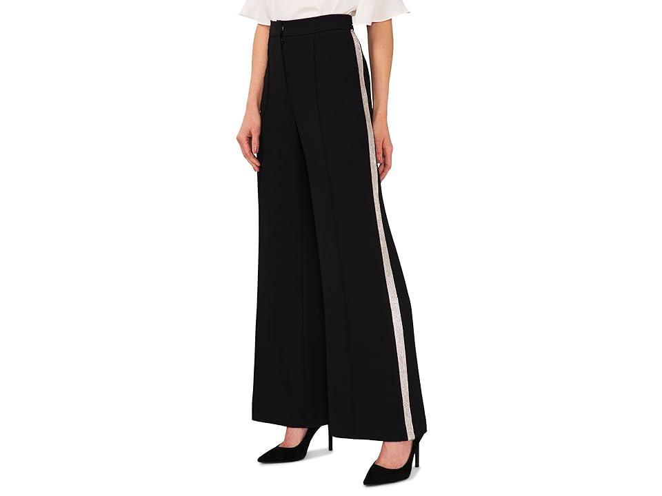 CeCe Flare Leg Pants w/ Rhinestone Trim (Rich ) Women's Clothing Product Image