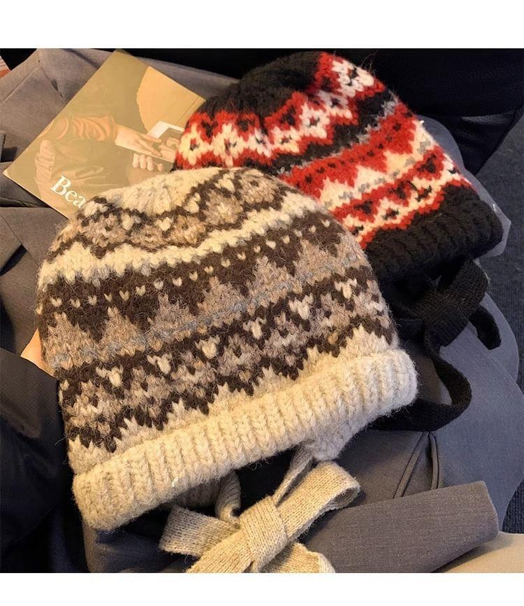 Patterned Knit Beanie product image