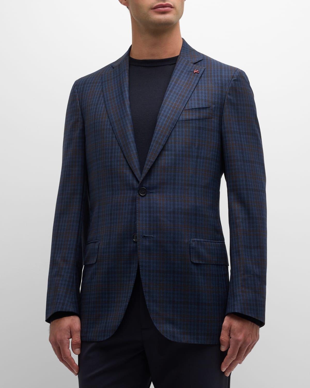 Mens Windowpane Wool Sport Coat Product Image