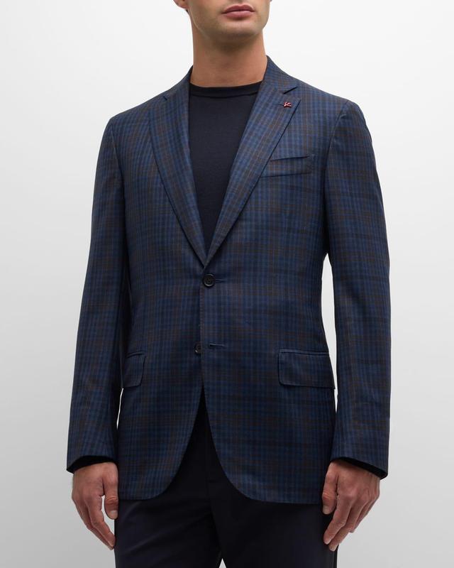 Mens Windowpane Wool Sport Coat Product Image