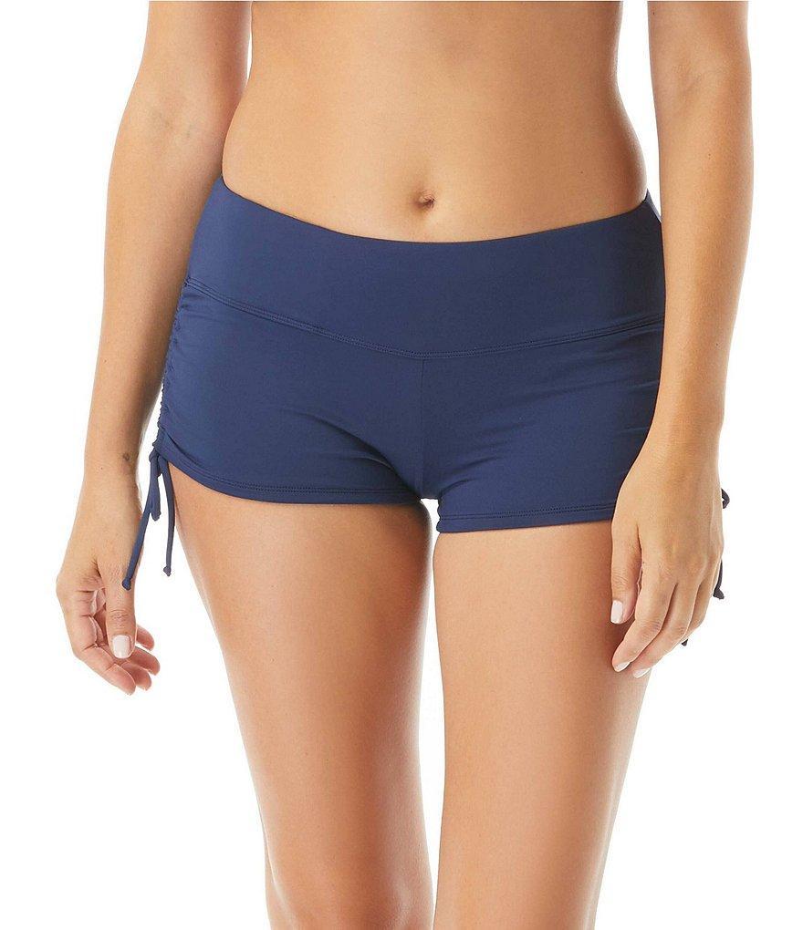 Beach House Solid Blake Adjustable Side Tie Swim Short Bottom Product Image