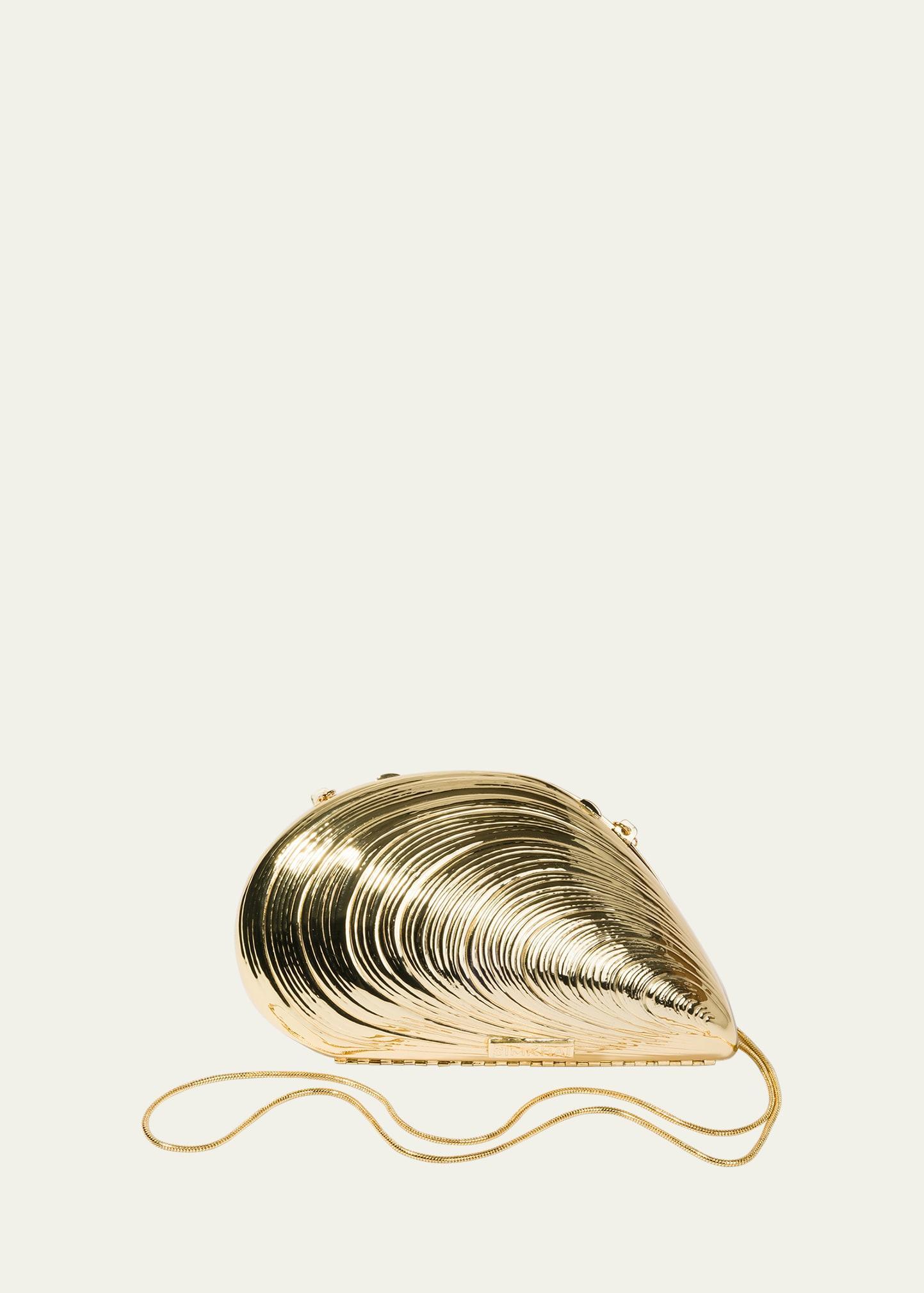 Womens Bridget Brass Oyster Bag Product Image