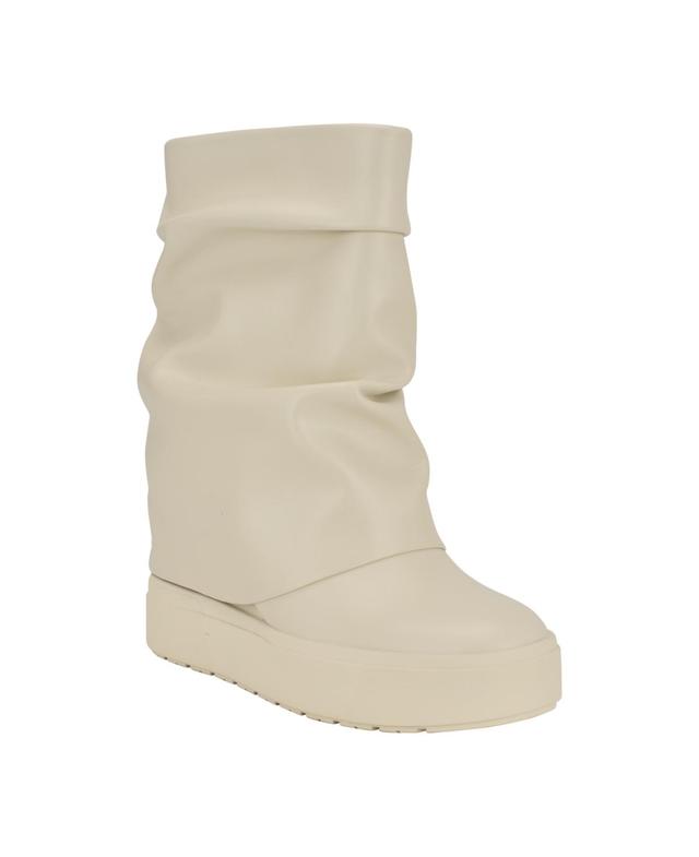 Guess Womens Guinna Fold Over Slouchy Silhouette Booties Product Image