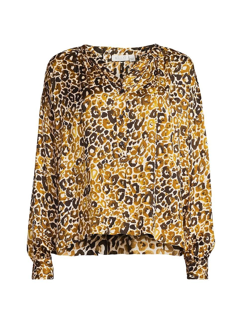 Womens Dolma Leopard Blouse Product Image