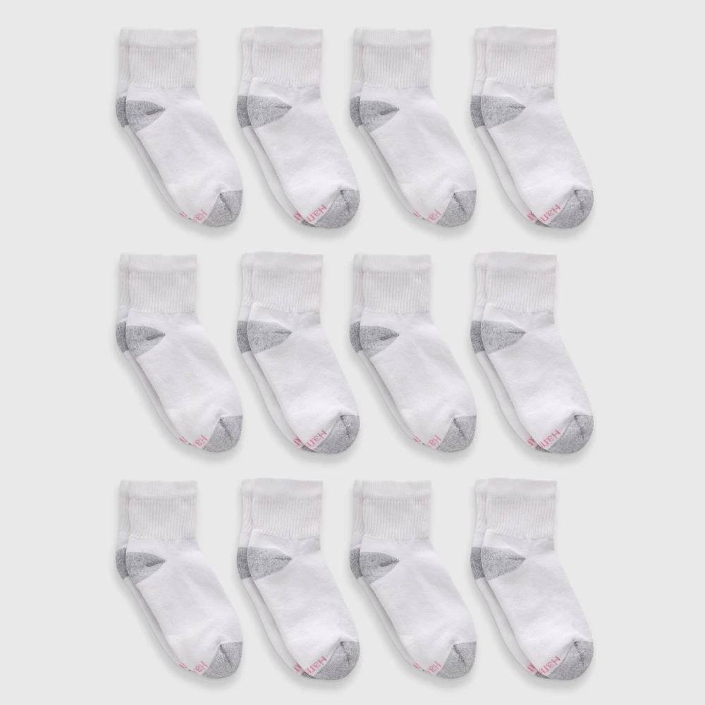 Hanes Womens 10+2 Bonus Pack Cushioned Ankle Socks 5-9 Product Image