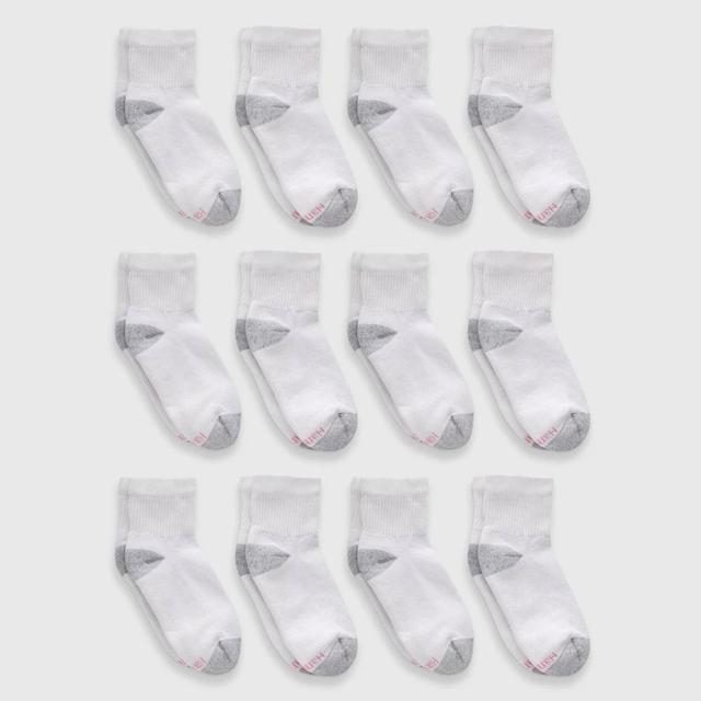 Hanes Womens 10+2 Bonus Pack Cushioned Ankle Socks 5-9 Product Image