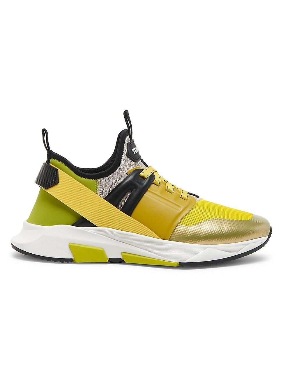 TOM FORD Jago Mixed Media Sneaker Product Image