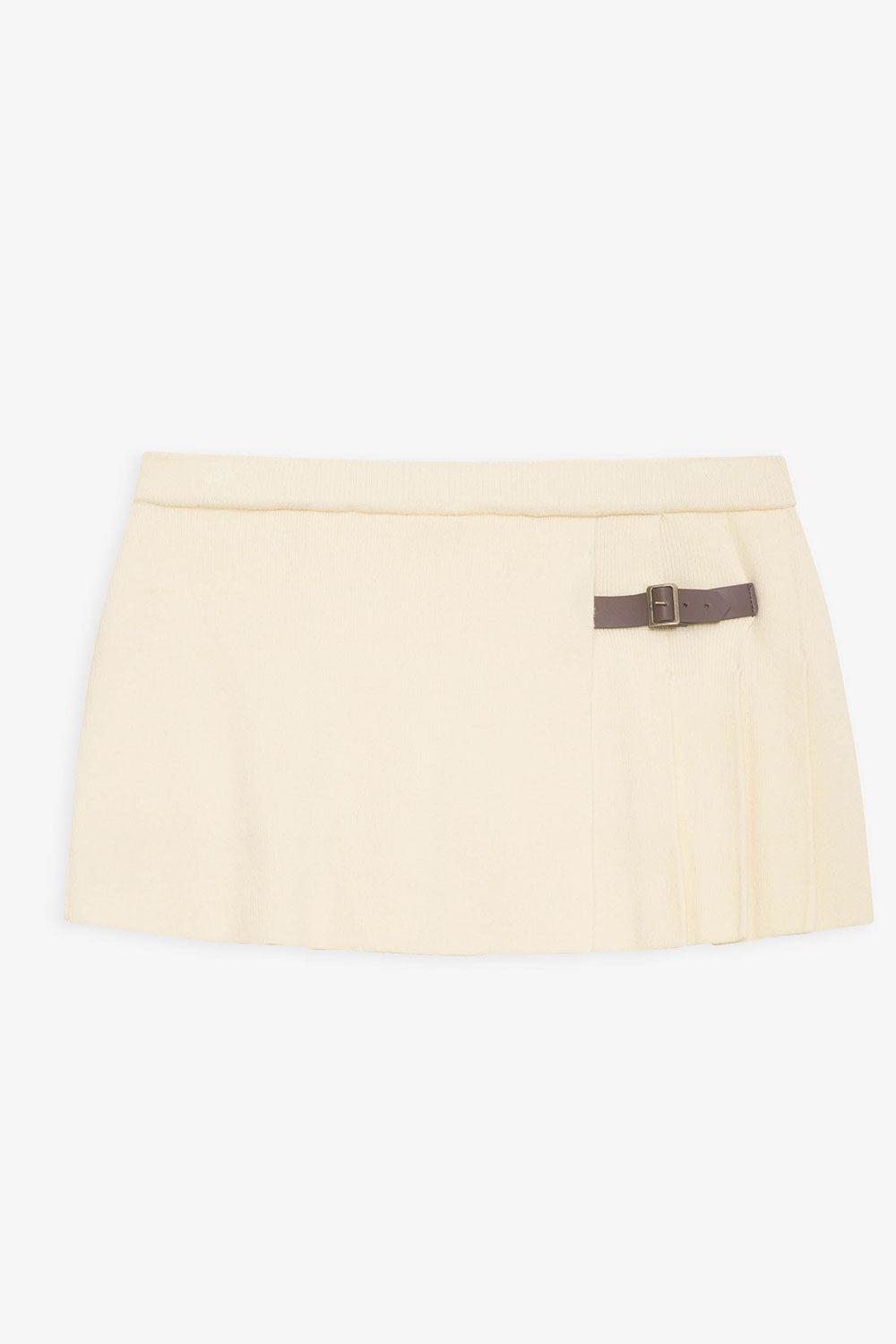 Carver Cloud Knit Pleated Skort - French Vanilla Product Image