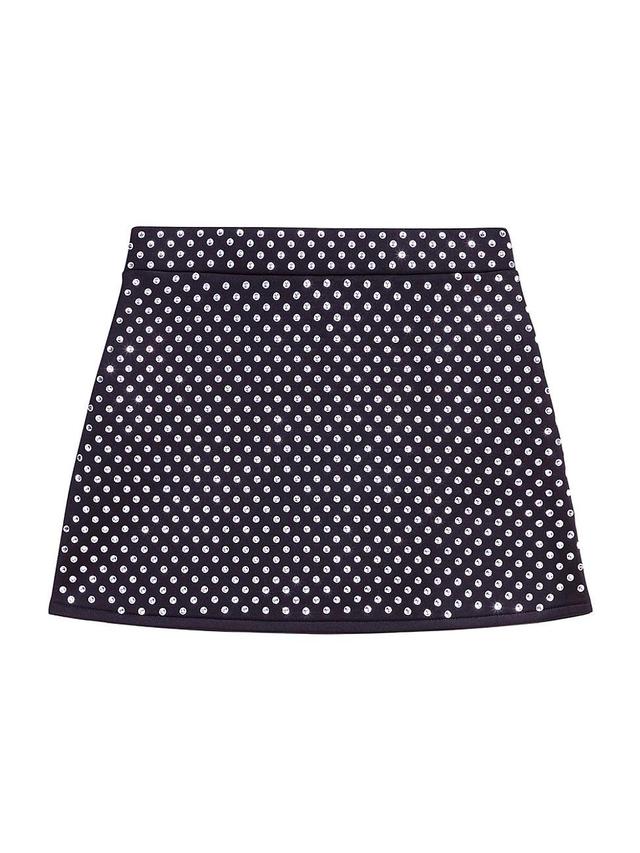 Womens Short Skirt with Rhinestones Product Image