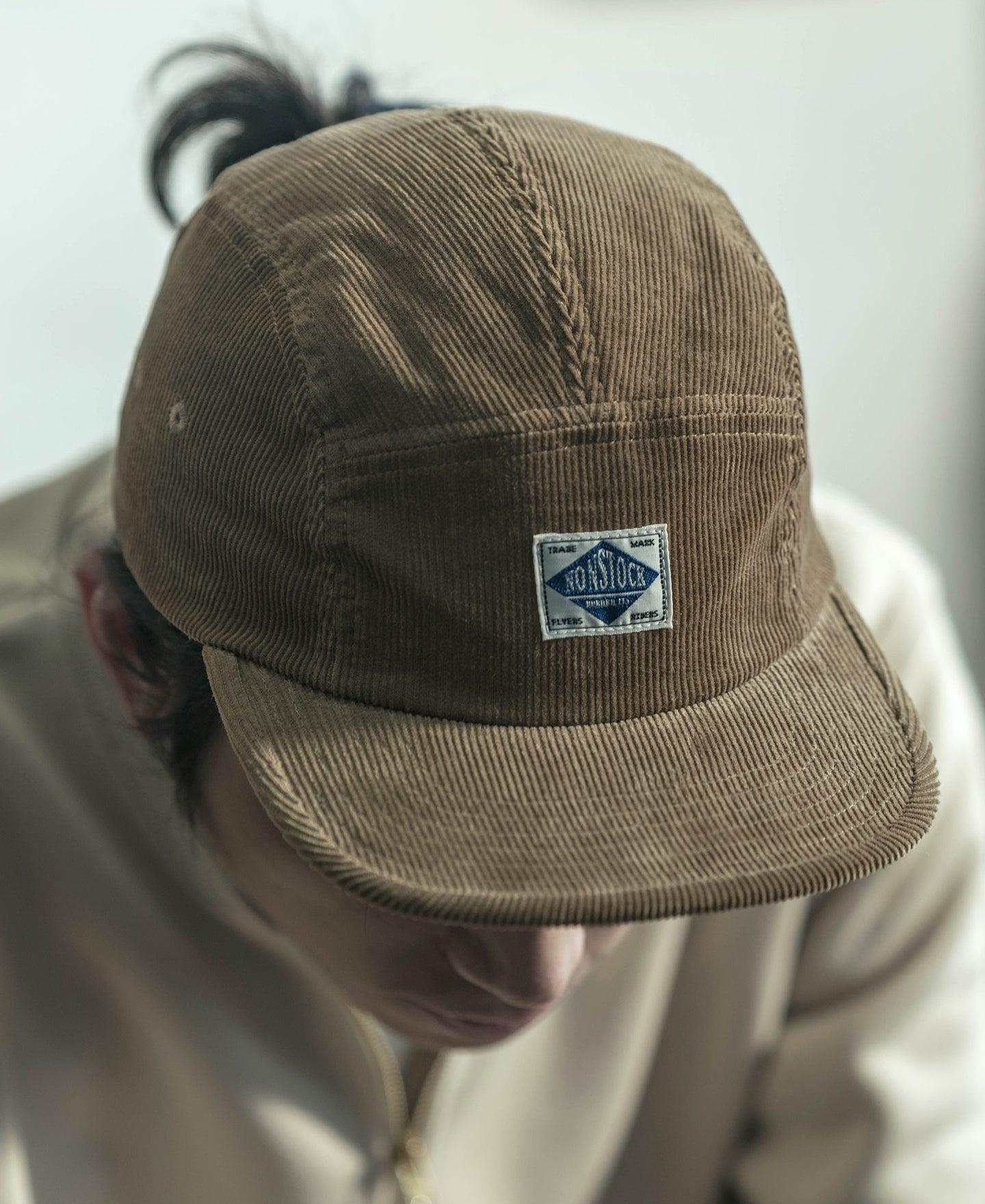 12.5 oz Corduroy 5 Panel Cap - Khaki Product Image