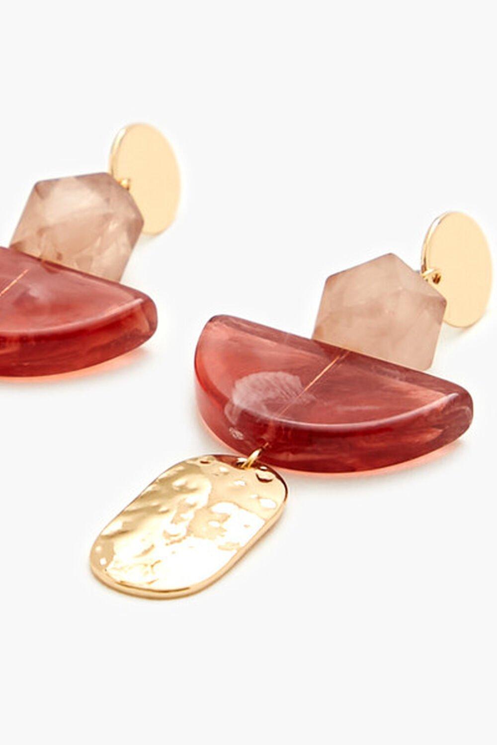 Geo Faux Stone Drop Earrings | Forever 21 Product Image