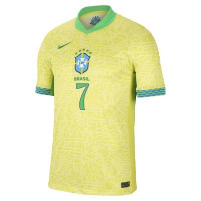 Vini Jr. Brazil National Team 2024 Stadium Away Men's Nike Dri-FIT Soccer Jersey Product Image