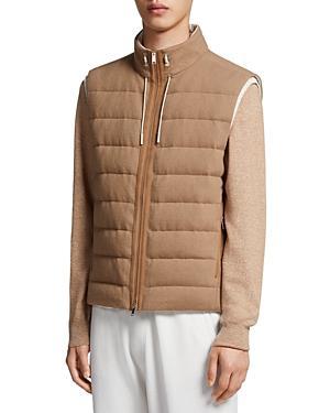 ZEGNA Oasi Elements Channel Quilted Cashmere Down Jacket Product Image