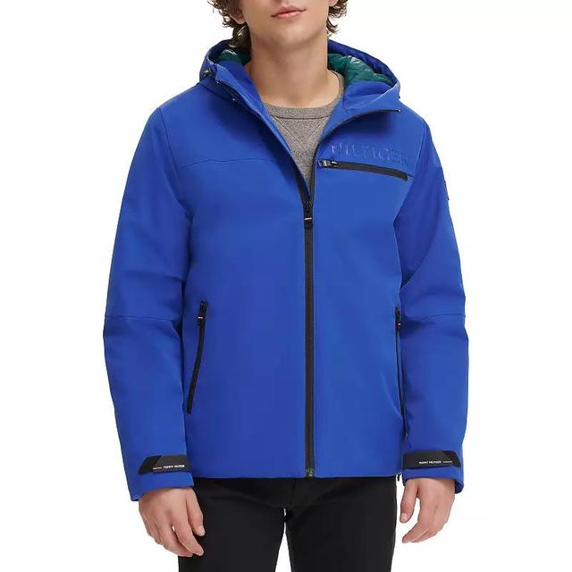 Mens Tommy Hilfiger Flex Tech Hooded Rain Jacket Product Image