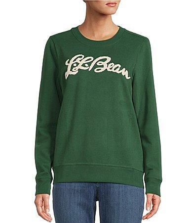 L.L.Bean 1912 Soft  Cozy Crew Neck Logo Detail Sweat Shirt Product Image